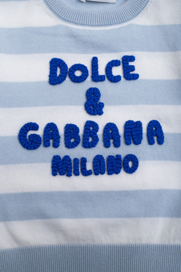 Dolce & Gabbana Kids logo毛衣